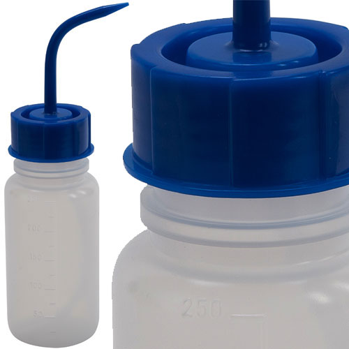 Washbottle WM, LDPE 250mL Blue, 6/PK