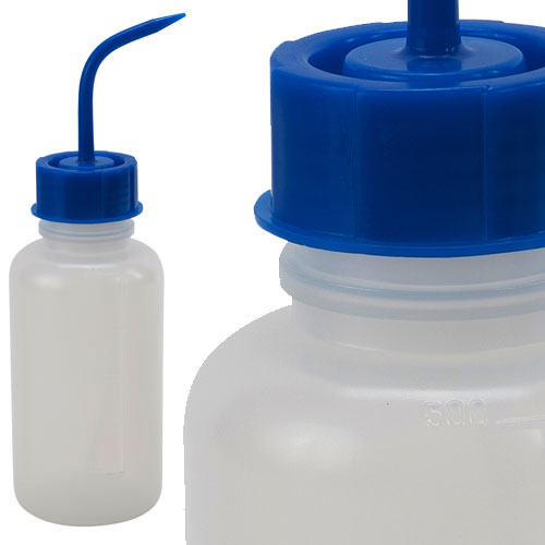 Washbottle WM, LDPE 500mL Blue, 6/PK