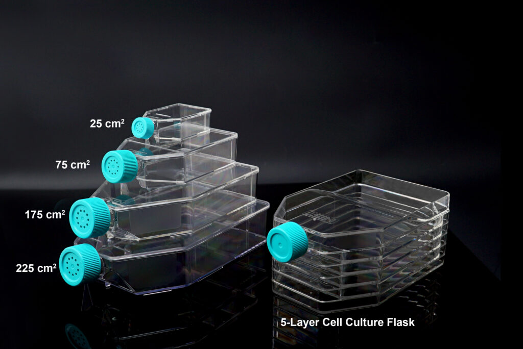 175cm2 Cell Culture Flask, Plug Seal Cap, TC, sterile 5/pk, 40/cs