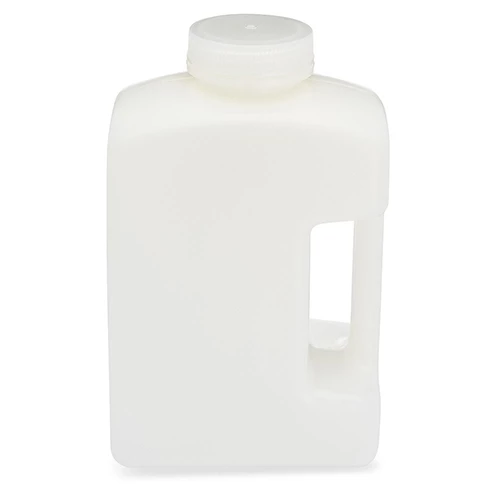 Bottle, Rectangular, Large Format, HDPE Bottle, 63mm PP Screw Cap, 2000mL (64oz), 4/Pack