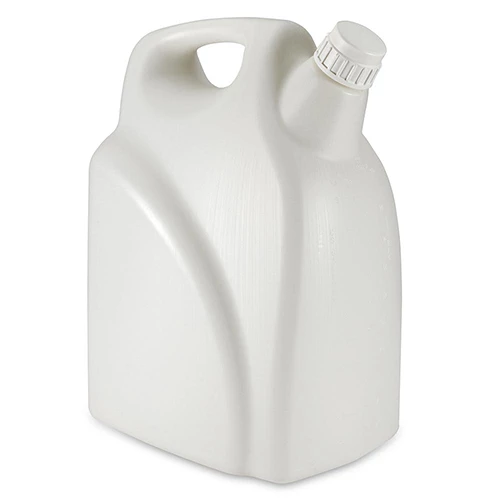Jerrican with Handle, HDPE Bottle, 53mm PP White Screw Cap, 20 Litres (5 Gallons)