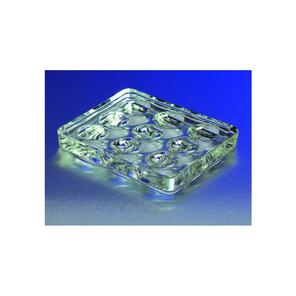 PYREX 9 Depression Glass Spot Plates