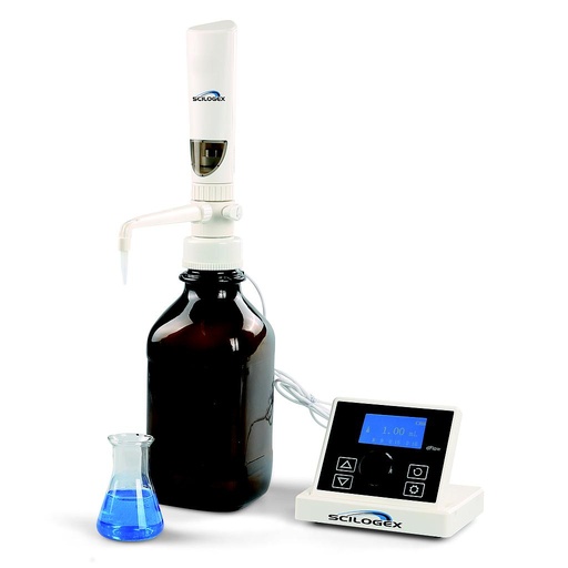 IFlow Motorized LCD Digital Bottle Top Dispenser, 0.1-99.9ml, 110-240V, 50/60Hz, Euro Plug