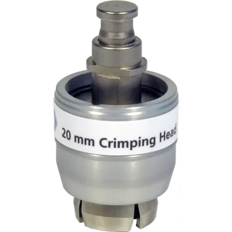 Crimping head for 20 mm Crimp Caps