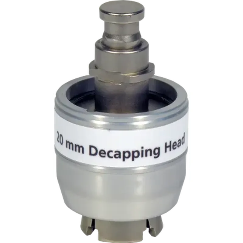 Decapping head for 20 mm Crimp Caps
