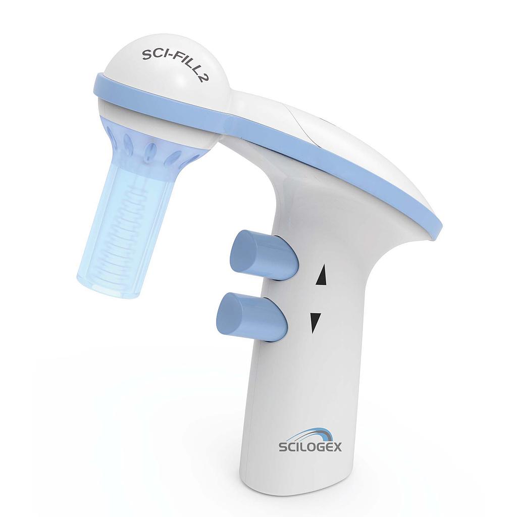 SCI-Fill2 Motorized Pipette Filler, c/w 2 x 0.45um Filters, AC Charger & Wall Stand, 110-220V, 50/60Hz, Euro Plug