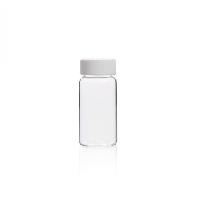 Glass Scintillation Vial, Linerless,KG33,PE CAP OFF,20ML