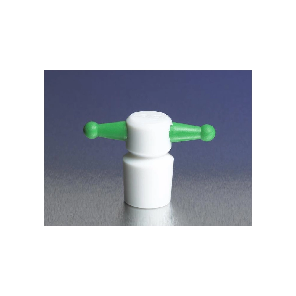 PYREX No. 27 PTFE Standard Taper Keyhole Stoppers, Color-Coded
