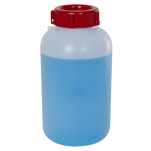 Sealable Bottle WM w/ Cap, HDPE 1000mL