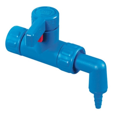 Spigot Stopcock, Angled for 0435, PP/PE, 1/EA