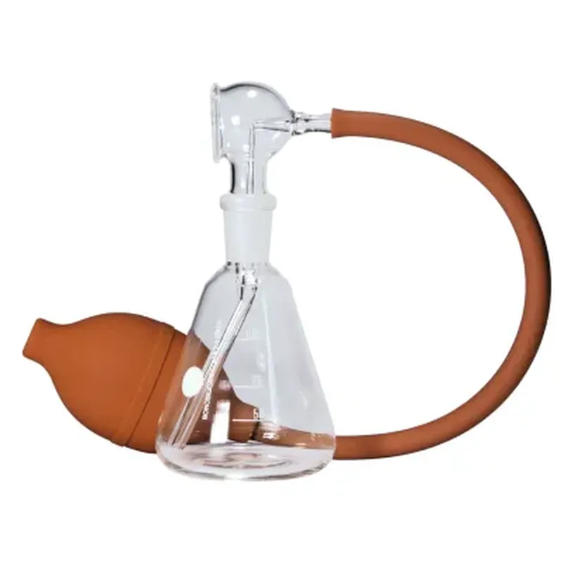 Laboratory reagent sprayer glass with rubber bul