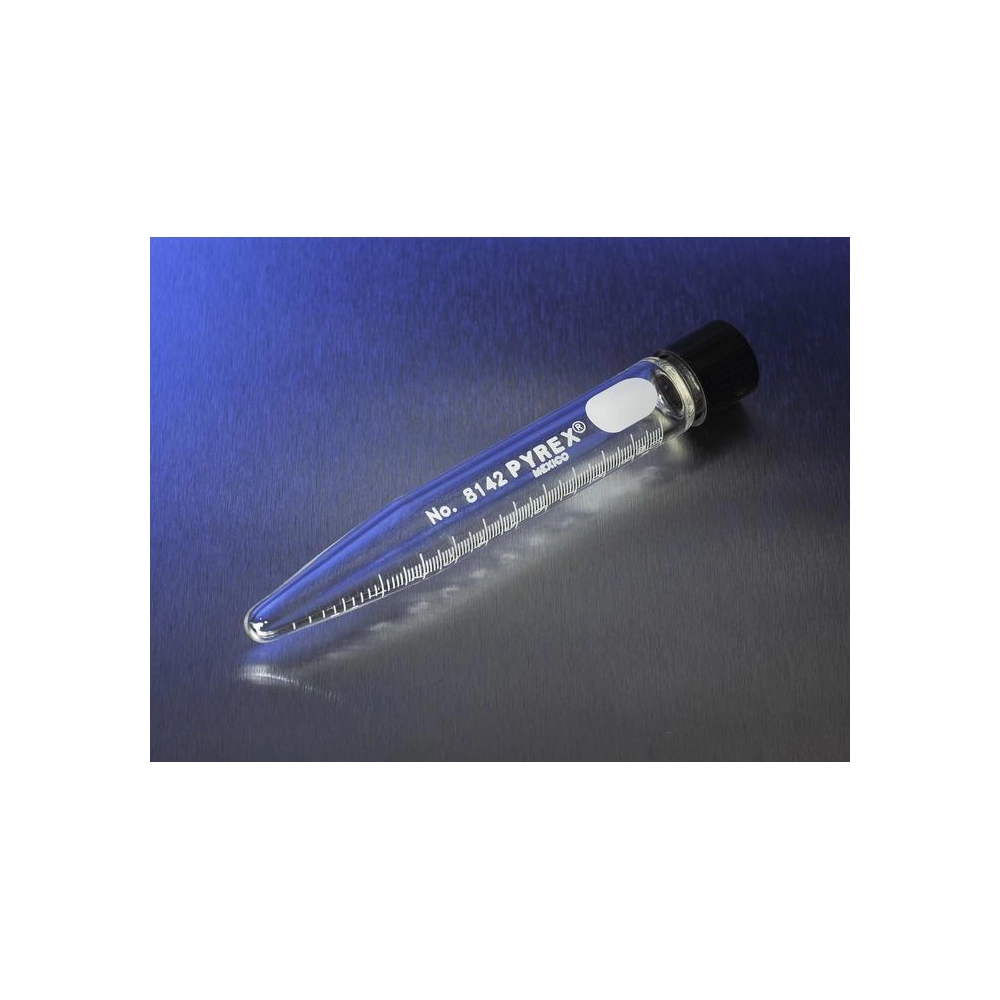 PYREX 40mL Heavy Duty Conical Centrifuge Tubes with White Graduations, Screw Cap