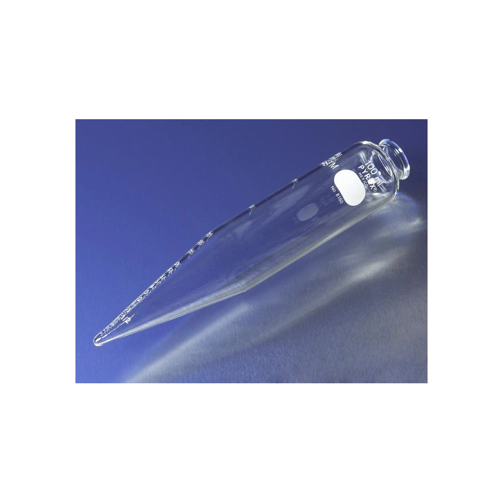 PYREX 100mL Oil Conical Centrifuge Tube with White Graduations