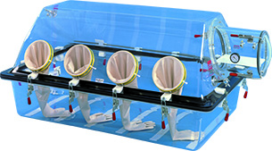 Multiple Station Glove Box 60"w x 38"d x 31"h