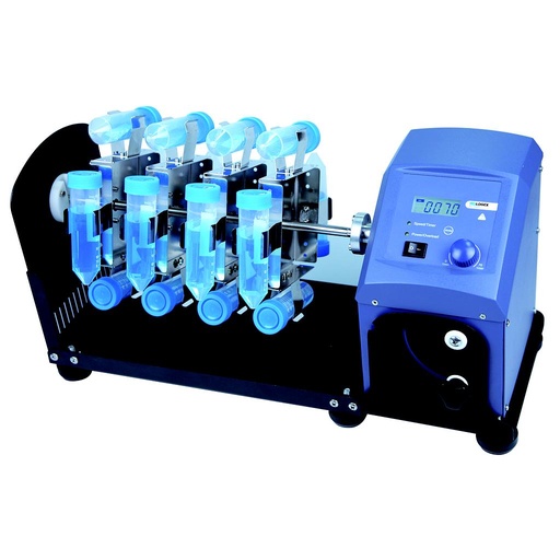 SCI-RL-Pro LCD Digital Rotisserie Tube Rotator, with 18900147 16 x 50ml tube holder accessory, 100-220V, 50/60Hz, US Plug