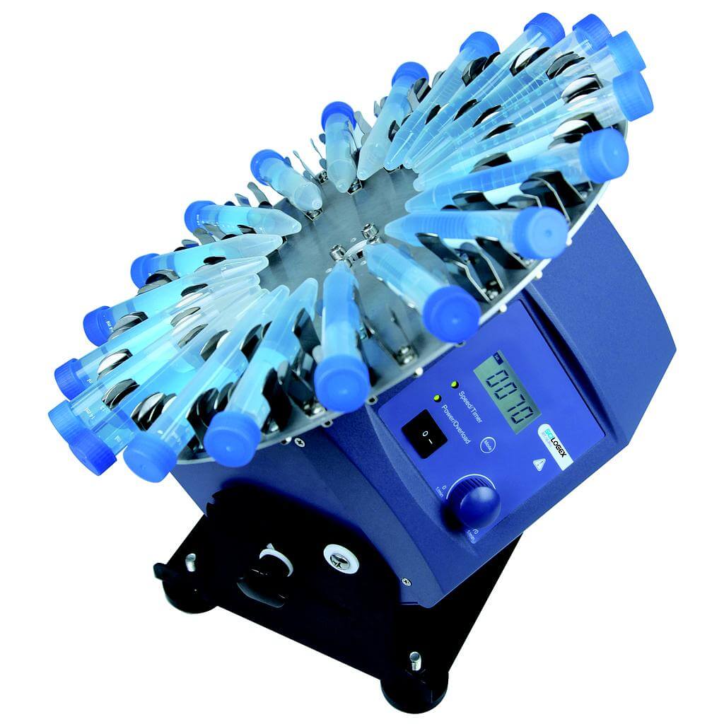 SCI-RD-Pro LCD Digital Tube Rotator Mixer, with 18900162 50ml tube holder accessory, 100-220V, 50/60Hz, UK Plug