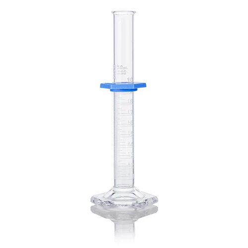 Cylinder, Graduated, Globe Glass, 10mL, Class A, To Deliver (TD), Dual Grads, ASTM E1272, 1/Box - CS/6