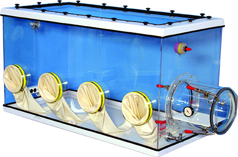 Compact Glove Box 60"w x 29"d x 32"h