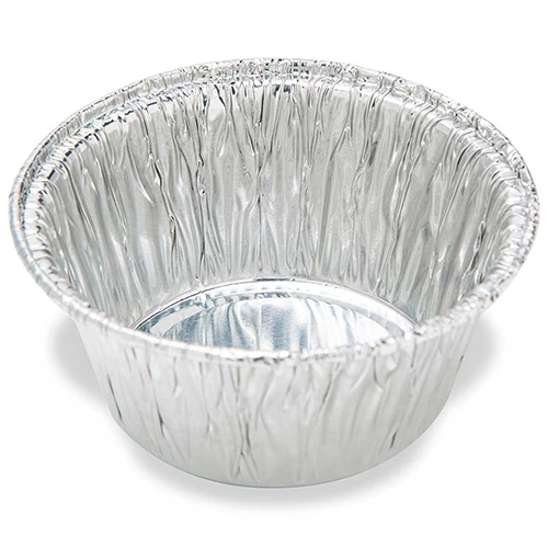 Aluminum Weigh Dish, 70mm OD, 70ml, Crimped Side and Curled Lip - CS/1000