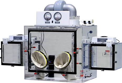 Powder Handling Glove Boxes 34" w x 24"d x 30"h