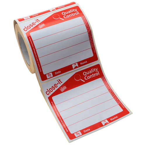 Close-it Label Print RL250 Red, 150mm, 1/RL