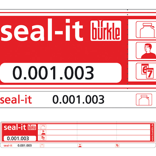 Seal-it Security Seals RL500 Red, 178-30, 1/EA