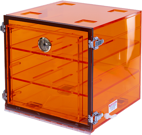 Amber Acrylic Desiccators, 12" x 12" x 1/4" Amber Perforated Shelf