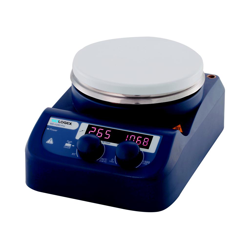 SCI280-Pro, Circular LED Digital Hotplate-Stirrer, ceramic plate, 110V, 50/60Hz, US Plug
