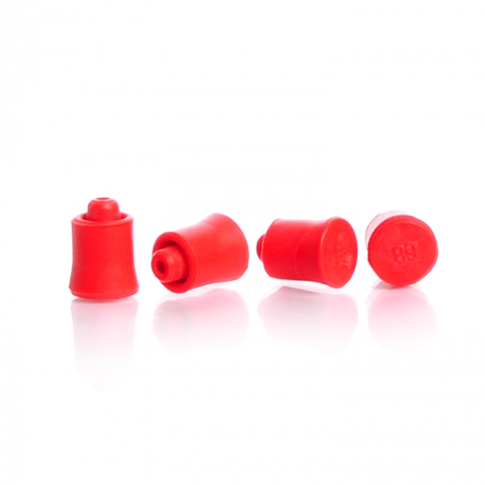 RUBBER SEPTA 5MM RED PK/100