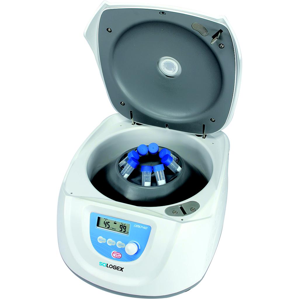 SCI412 LCD Digital Clinical Centrifuge, with 10200316 Rotor, & 19200317 Rotor Adapters & 19200318 Adapter Plugs: capacity 8 x 15ml / 12 x 10ml/7ml/5ml vacutainer, 110-220V, 50/60Hz, Euro Plug