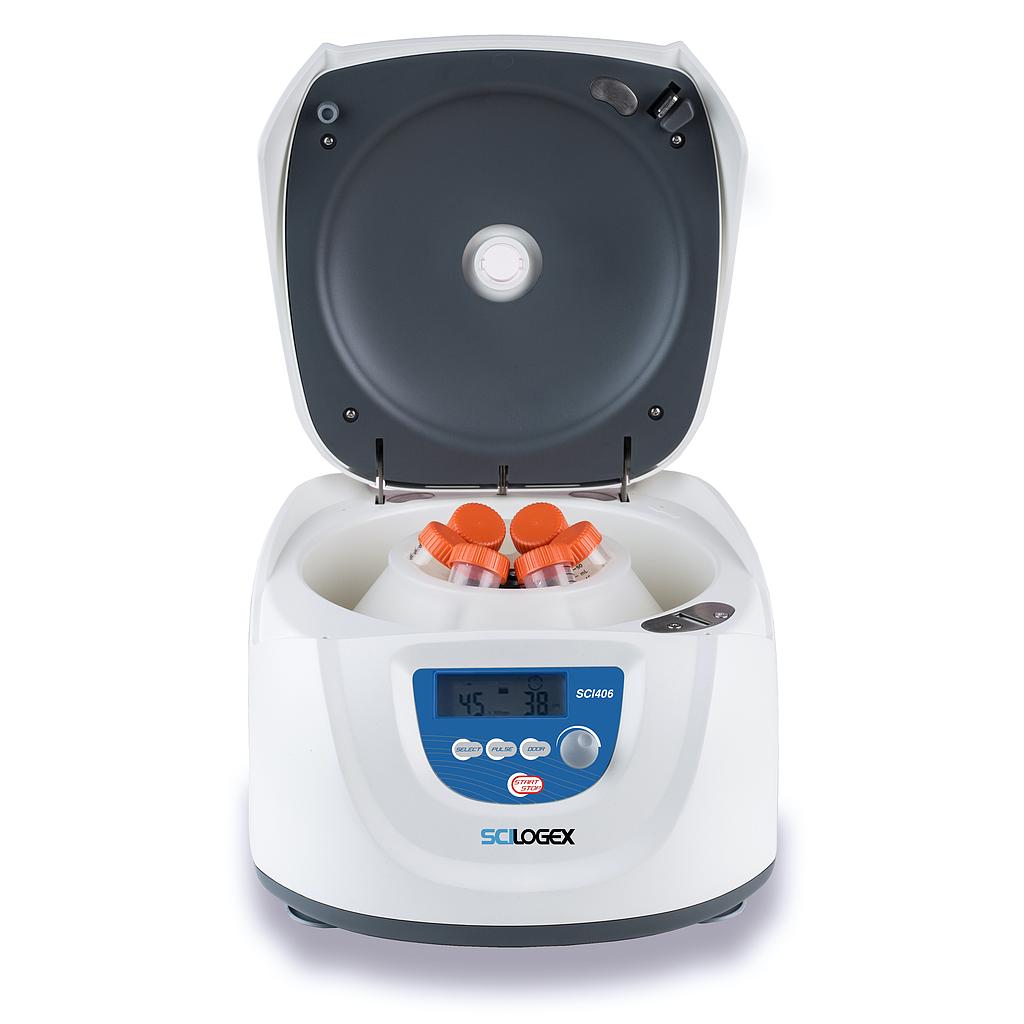 SCI406 LCD Digital Clinical Centrifuge, with rotor 19100197; 6 x 15ml and 6 x 50ml capacity; 110-220V, 50/60Hz, UK Plug