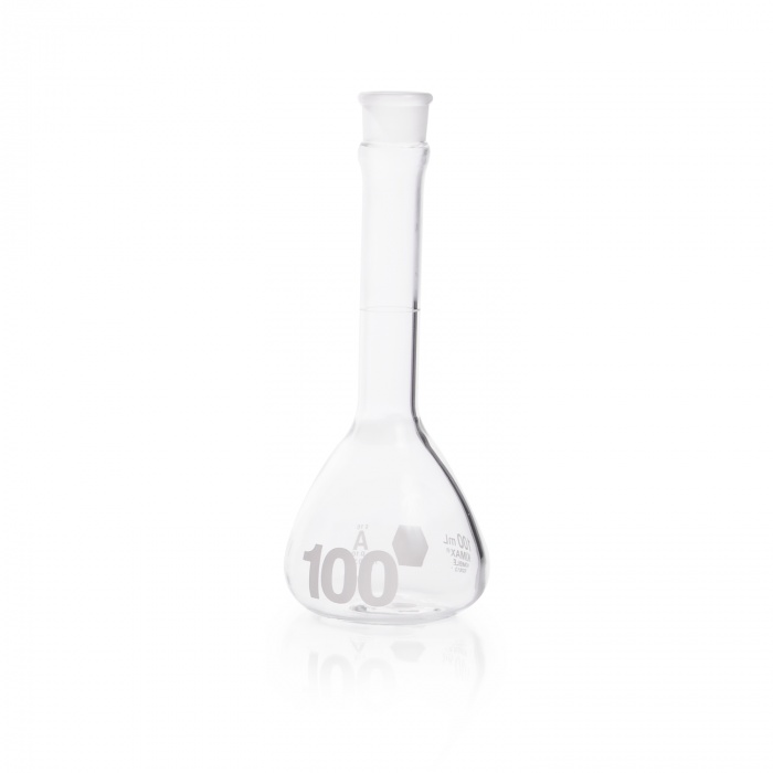 Volumetric Flask, Class A, Heavy Duty, Wide-Mouth, Without Stopper,100ML