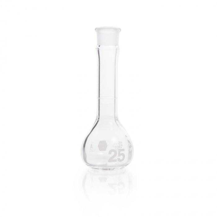 Volumetric Flask, Class A, Heavy Duty, Wide-Mouth, Without Stopper,25ML