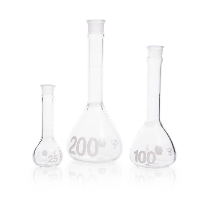 Volumetric Flask, Class A, Heavy Duty, Wide-Mouth, Without Stopper,5ML