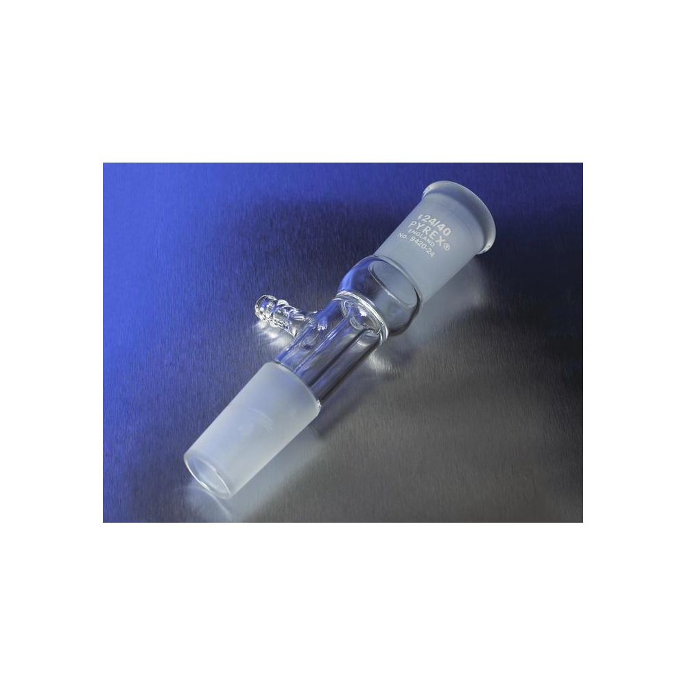 PYREX Distilling Suction Tube Adapter with 24/40 Standard Taper Inner and Outer Joints