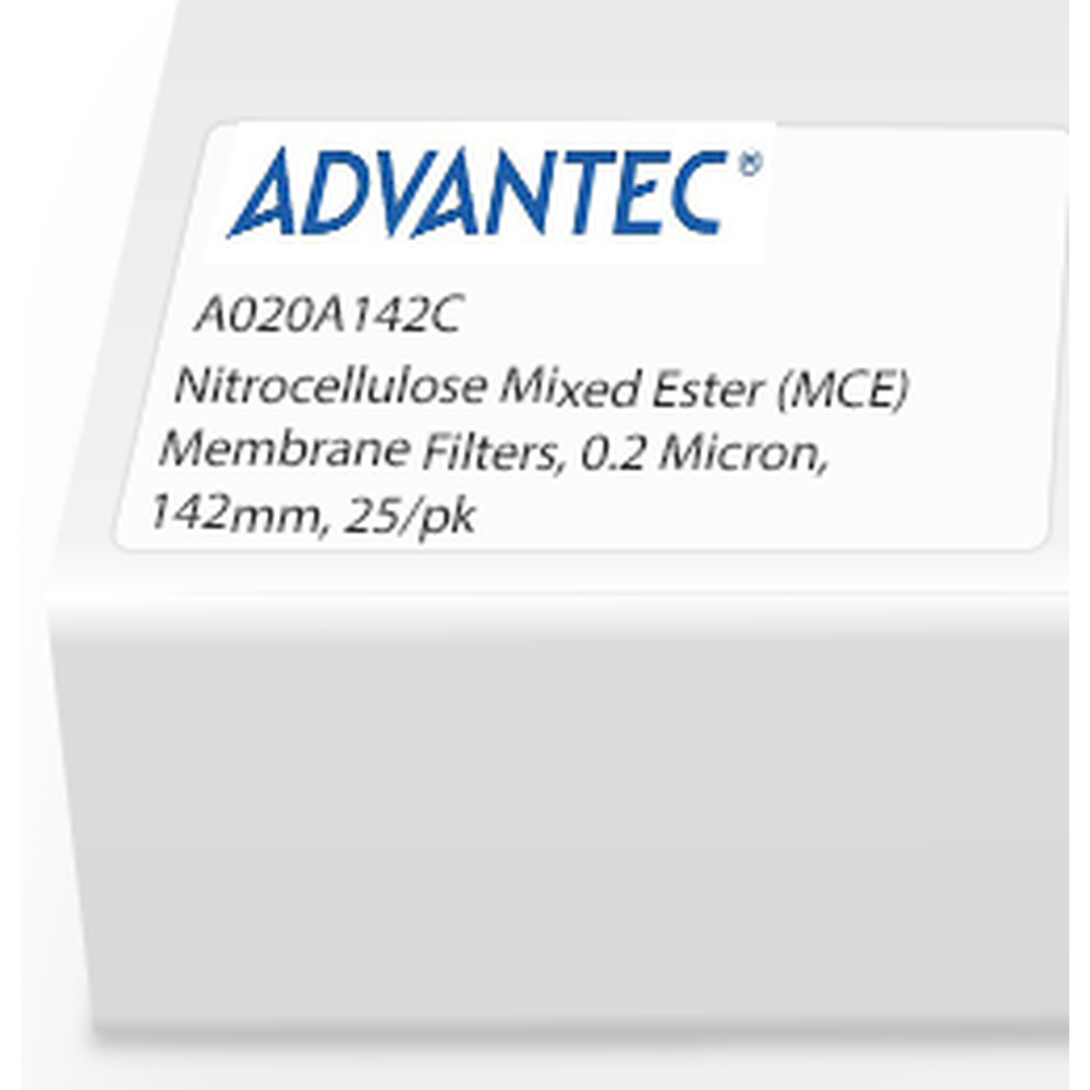 Nitrocellulose Mixed Ester (MCE) Membrane Filters, 0.2 Micron, 142mm, 25/pk