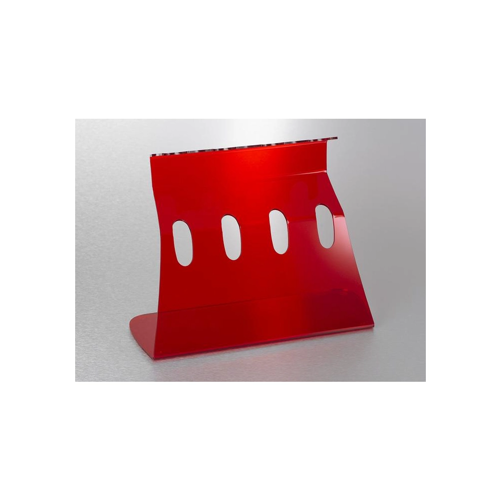 Universal Linear Stand for Four Pipettors, Red (four single-channel, maximum of two 8-channel or 12-channel pipettors)