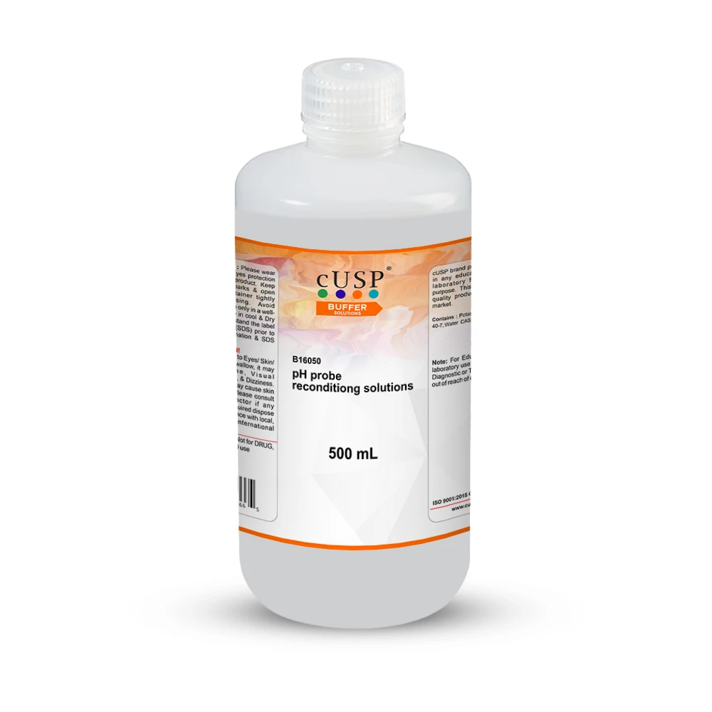 pH probe reconditioning solutions
