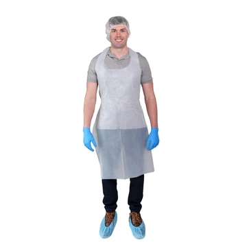 1mil Polyethylene Apron, White, 10/100, 24x42"
