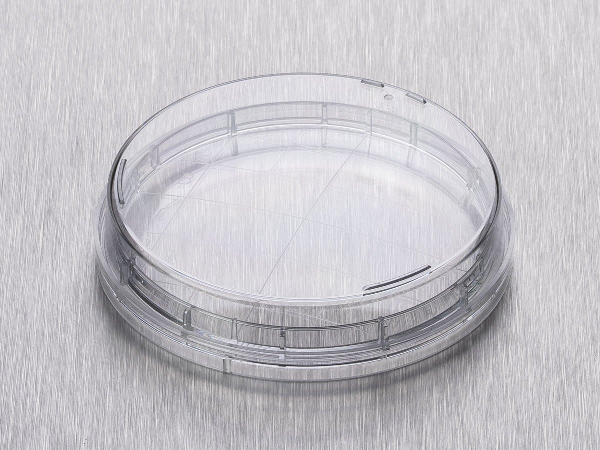 Contact Dish, Domed Base with Tight Lid, 4 Vents, Aseptic, Double Outer Bag, 20/Bag, 720/Case