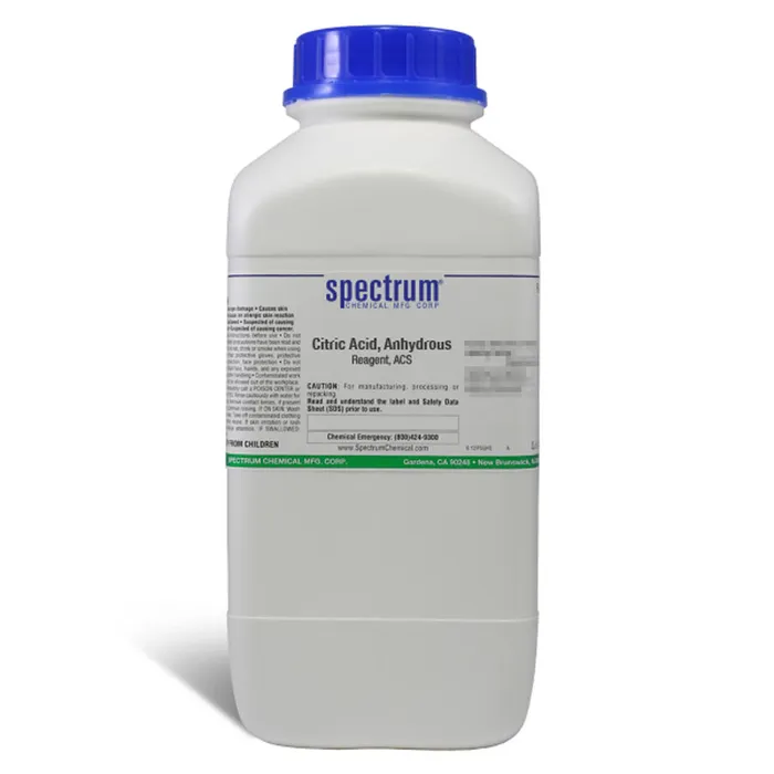 Citric Acid, Anhydrous, Reagent, ACS - 2.5kgx4