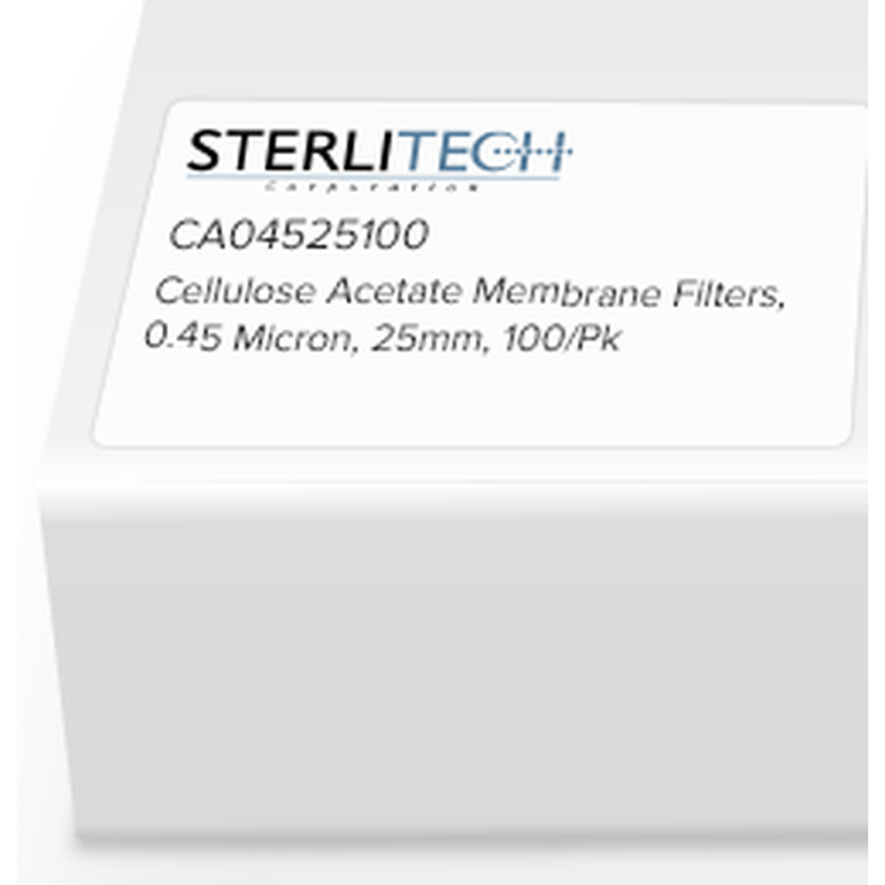 Cellulose Acetate Syringe Filters, Abluo, 0.45 Micron, 25mm, 1000/Pk