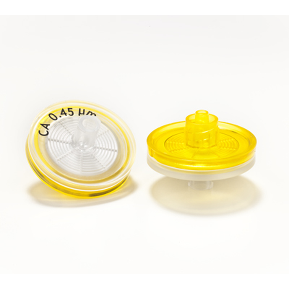 Cellulose Acetate Syringe Filters, Abluo, 0.45 Micron, 25mm, 50/Pk