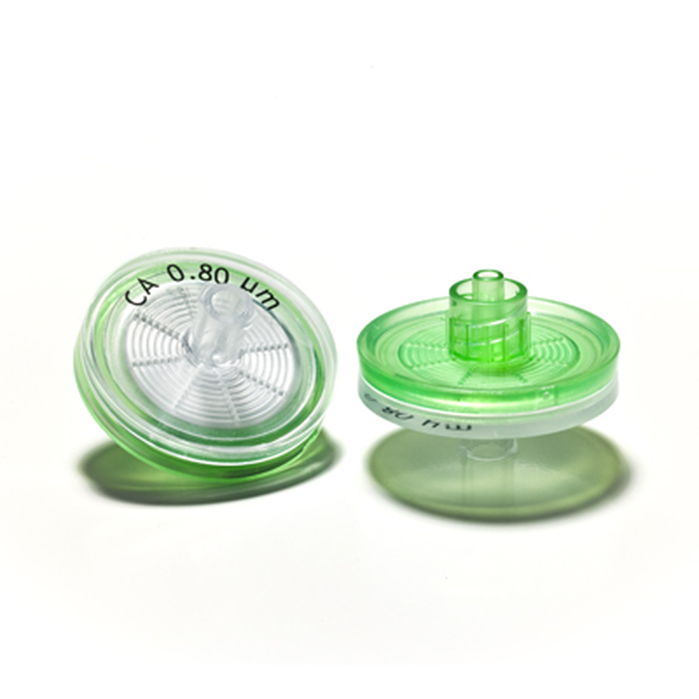 Cellulose Acetate Syringe Filters, Abluo, 0.8 Micron, 13mm, 500/Pk