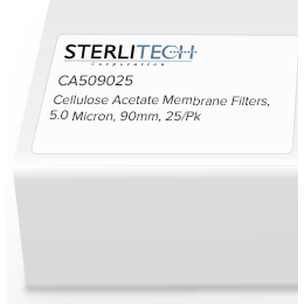 Cellulose Acetate Membrane Filters, 5.0 Micron, 90mm, 25/pk