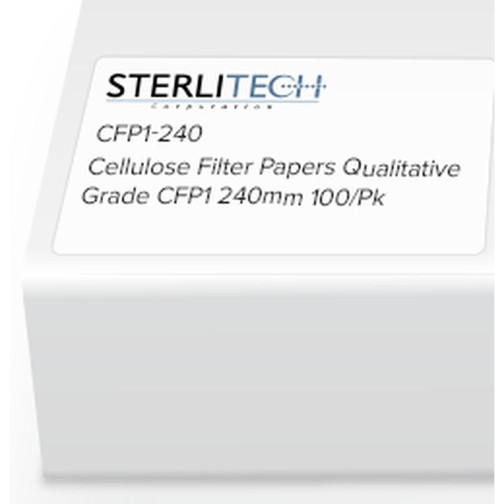 Grade CFP1 Cellulose Filter Paper, 240mm, 100/Pk