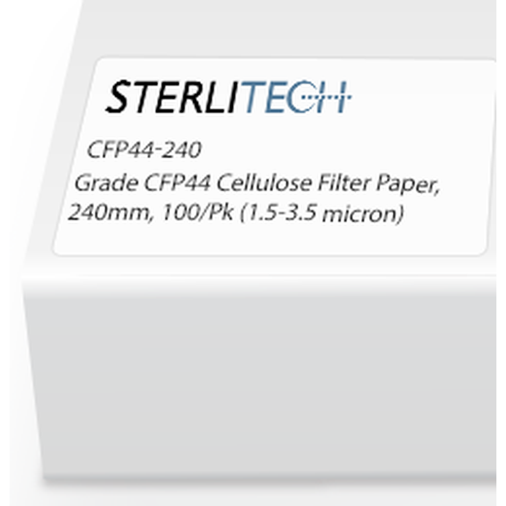 Grade CFP44 Cellulose Filter Paper, 240mm, 100/Pk