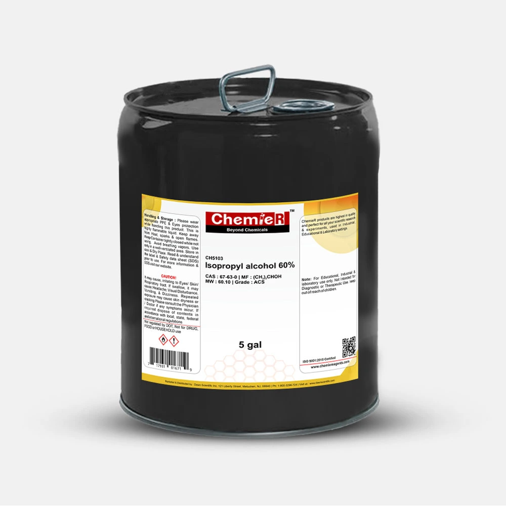 Isopropyl alcohol 60% ACS 5gal