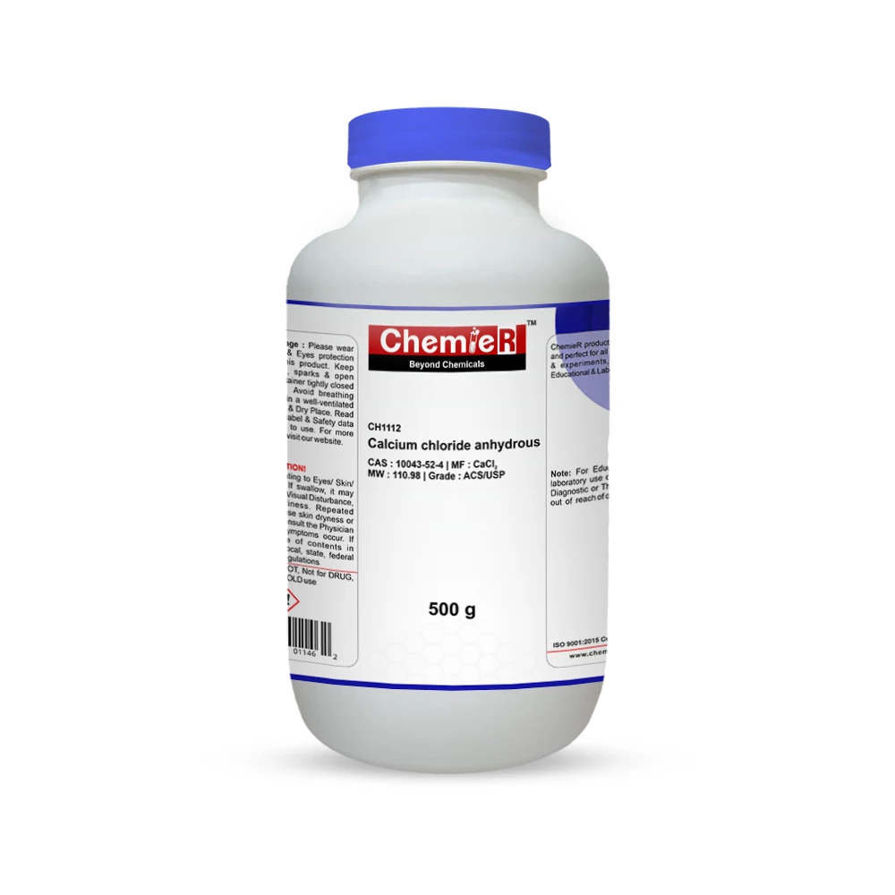 Calcium Chloride Anhydrous/USP ACS Grade | CH1112 | CAS 10043-52-4 | ChemieR