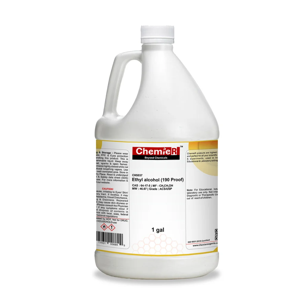 Ethyl Alcohol 190 Proof ACS/USP